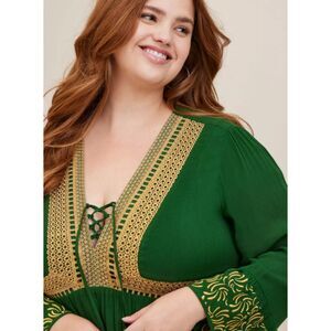 Torrid Game Of Thrones House of the Dragon Crinkle Gauze Tunic Top Womens 1 1X